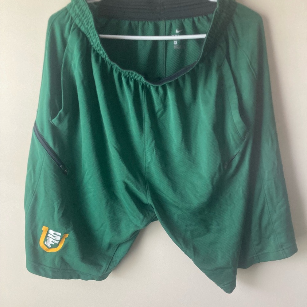 Green  basketball shorts